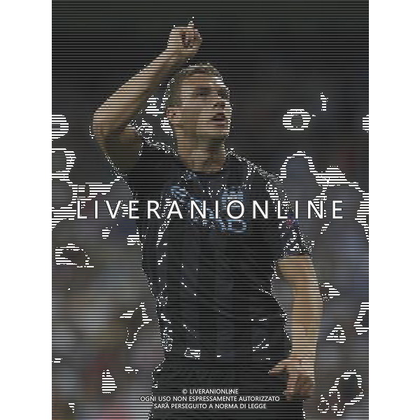 Madrid (18/09/2012).- Estadio Santiago Bernabeu. UEFA Champions League. Real Madrid - Manchester City. Edin Dzeko. Photo: Alex Cid-Fuentes / ALFAQUI /AGENZIA ALDO LIVERANI SAS - ITALY ONLY - EDITORIAL USE ONLY REAL MADRID - MANCHESTER CITY CHAMPIONS LEAGUE 18/09/2012