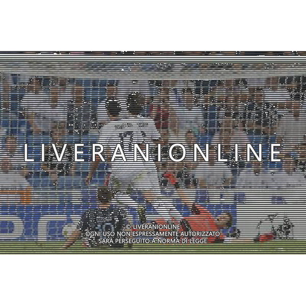 Manchester City\'s Dzeko goal during Champions League match on september 18th 2012. Photo: Cesar Cebola / ALFAQUI /AGENZIA ALDO LIVERANI SAS - ITALY ONLY - EDITORIAL USE ONLY REAL MADRID - MANCHESTER CITY CHAMPIONS LEAGUE 18/09/2012