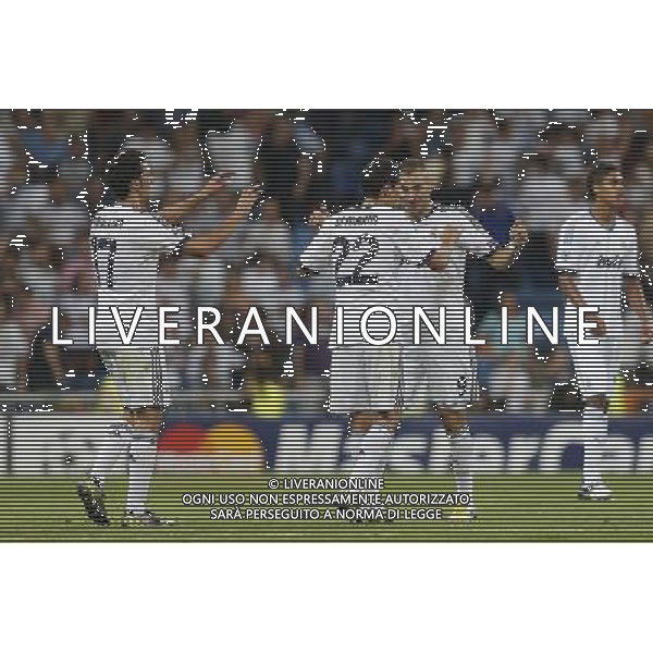 Real Madrid\'s Karim Benzema goal during Champions League match on september 18th 2012. Photo: Cesar Cebola / ALFAQUI /AGENZIA ALDO LIVERANI SAS - ITALY ONLY - EDITORIAL USE ONLY REAL MADRID - MANCHESTER CITY CHAMPIONS LEAGUE 18/09/2012