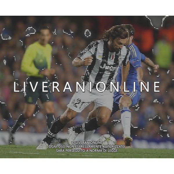 Juventus\' Andrea Pirlo in action during todays match Football - UEFA Champions League Group E - Chelsea v Juventus - Wednesday 19th September 2012 - Stamford Bridge - London © CameraSport - 43 Linden Ave. Countesthorpe. Leicester. England. LE8 5PG - Tel: +44 (0) 116 277 4147 - admin@camerasport.com - www.camerasport.com AG ALDO LIVERANI S A S ONLY ITALY