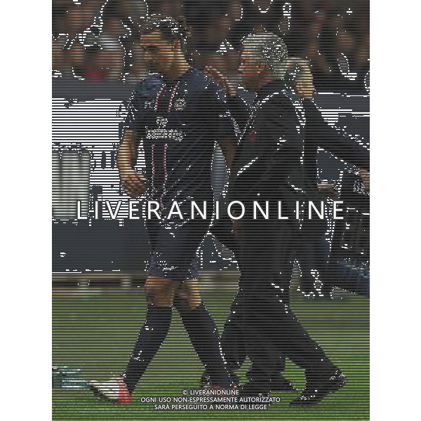 UEFA Champions League 2012/2013 Gruppo A Parigi - 18.09.2012 Paris Saint Germain-Dinamo Kiev Nella Foto:Ibrahimovic Zlatan-Ancelotti Carlo /Ph.Vitez-Ag. Aldo Liverani