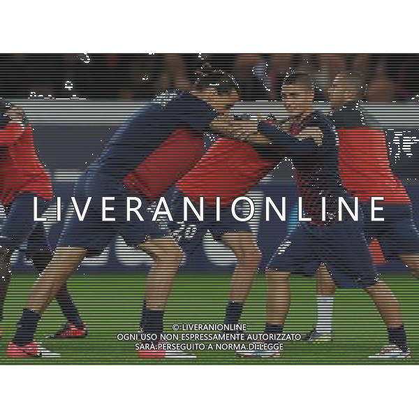 UEFA Champions League 2012/2013 Gruppo A Parigi - 18.09.2012 Paris Saint Germain-Dinamo Kiev Nella Foto:Ibrahimovic Zlatan-Verratti Marco /Ph.Vitez-Ag. Aldo Liverani