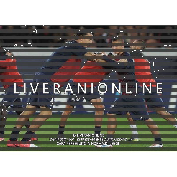 UEFA Champions League 2012/2013 Gruppo A Parigi - 18.09.2012 Paris Saint Germain-Dinamo Kiev Nella Foto:Ibrahimovic Zlatan-Verratti Marco /Ph.Vitez-Ag. Aldo Liverani