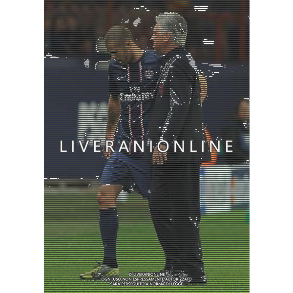 UEFA Champions League 2012/2013 Gruppo A Parigi - 18.09.2012 Paris Saint Germain-Dinamo Kiev Nella Foto:Menez Jeremy-Ancelotti Carlo /Ph.Vitez-Ag. Aldo Liverani