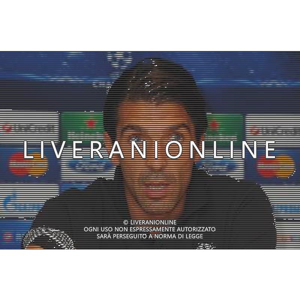 Gianluigi Buffon, Chelsea v Juventus UEFA Champions League Press Conference, Stamford Bridge, London. 18.09.12 ©photoshot/AGENZIA ALDO LIVERANI SAS - ITALY ONLY - Chelsea, Juventus - UEFA Champions League Conferenza stampa, Stamford Bridge, Londra. 18.09.2012