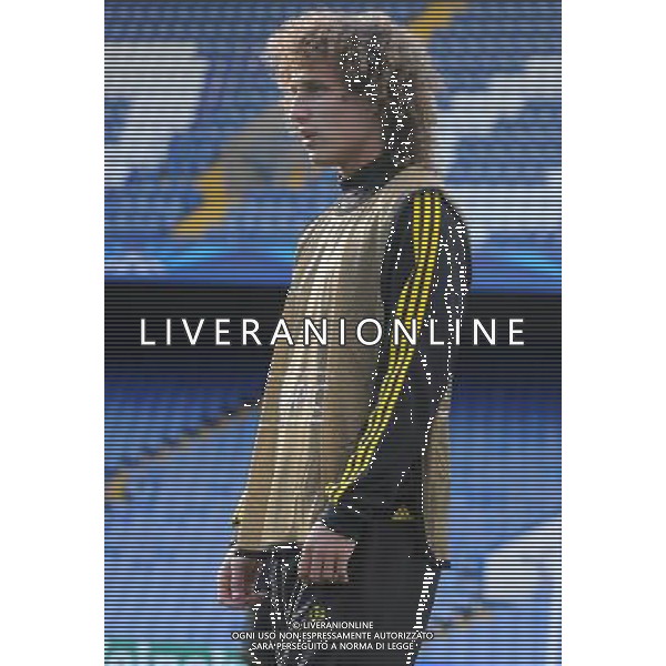 David Luiz, Chelsea v Juventus UEFA Champions League Press Conference and Training Session, Stamford Bridge, London. 18.09.12 ©photoshot/AGENZIA ALDO LIVERANI SAS - ITALY ONLY - Chelsea, Juventus - UEFA Champions League Conferenza stampa, Stamford Bridge, Londra. 18.09.2012