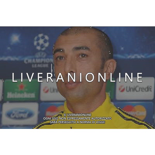 Roberto Di Matteo, Chelsea v Juventus UEFA Champions League Press Conferance, Stamford Bridge, London. 18.09.12 ©photoshot/AGENZIA ALDO LIVERANI SAS - ITALY ONLY - Chelsea, Juventus - UEFA Champions League Conferenza stampa, Stamford Bridge, Londra. 18.09.2012