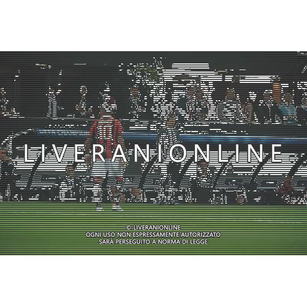 MILANO, 18-09-2012 / ©FOTO GIORGIO RAVEZZANI UEFA CHAMPIONS LEAGUE MILAN-ANDERLECHT 0-0 NELLA FOTO: PRINCE BOATENG - MASSIMILIANO ALLEGRI AG ALDO LIVERANI S A S