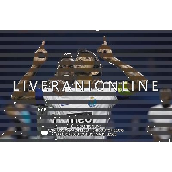 (120919) -- ZAGREB, Sept. 19, 2012 () -- Porto\'s Lucho Gonzalez celebrates after he scored against Dinamo Zagreb during a Group A Champions League soccer match at the Maksimir Stadium in Zagreb, Croatia, September 18, 2012. Porto won 2-0. (/Miso Lisanin) AG ALDO LIVERANI S A S ONLY ITALY
