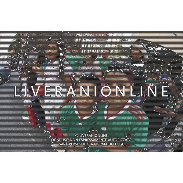 Mexican-Americans gather on Madison Avenue in New York on Sunday, September 16, 2012 for the annual Mexican Independence Day Parade. The parades that take place from the spring into the fall in New York celebrate the cultural diversity of the city. (å Richard B. Levine) ©photoshot/AGENZIA ALDO LIVERANI SAS - ITALY ONLY - Marcia dell\'orgoglio ispanico durante la parata annuale messicana sulla Madison Avenue a New York 16 SETTEMBRE 2012