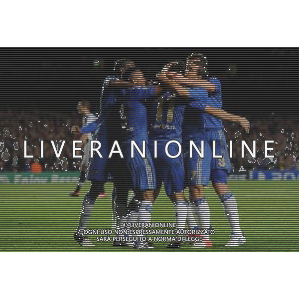 UEFA Champions League 2012/2013 Gruppo E Londra - 19.09.2012 Chelsea-Juventus Nella Foto:Esultanza Chelsea /Ph.Vitez-Ag. Aldo Liverani
