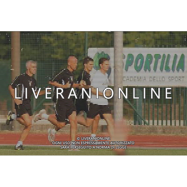 Sportilia 3 Agosto 2004 1¡ giorno Ritiro arbitri serie A - B foto:S.Rosa/Liverani nella foto DA SINISTRA: TOMBOLINO, COLLINA, DE SANTIS