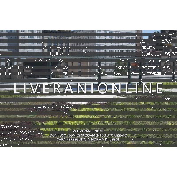 The green roof at P.S. 41 in the Greenwich Village neighborhood in New York on Friday, September 21, 2012. (Ã‚ Frances M. Roberts) Â©photoshot/Agenzia Aldo Liverani ITALY ONLY vedute citta\' di New York