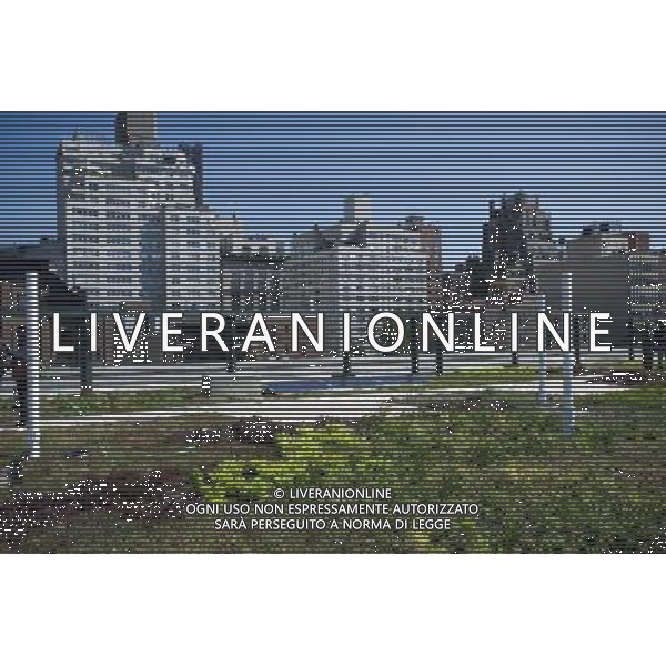 The green roof at P.S. 41 in the Greenwich Village neighborhood in New York on Friday, September 21, 2012. (Ã‚ Frances M. Roberts) Â©photoshot/Agenzia Aldo Liverani ITALY ONLY vedute citta\' di New York