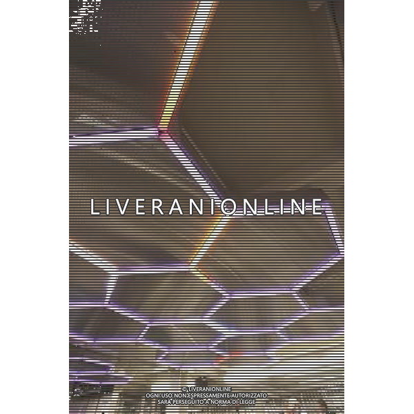 The Bleecker Street to Broadway-Laffayette stations\' transfer has its grand opening in the New York subway on Tuesday, September 25, 2012. Because of the quirky nature of the subway system, which were originally three competing companies, various transfers between neighboring stations were never built. The transfer from the IND at Broadway-Lafayette to the uptown IRT Bleecker Street is one of them. The bane of many commuters existence, the $127 million transfer is now available, complete with five new elevators and an LED artwork entitled \'Hive\' on the ceiling. ©photoshot/Agenzia Aldo Liverani ITALY ONLY vedute citta\' di New York