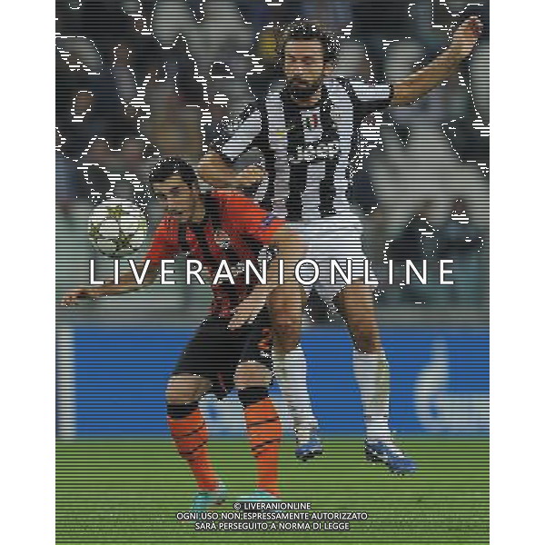 UEFA Champions League 2012/2013 Gruppo E Torino - 02.10.2012 Juventus-Shakhtar Donetsk Nella Foto:mkhitaryan pirlo /Ph.Vitez-Ag. Aldo Liverani