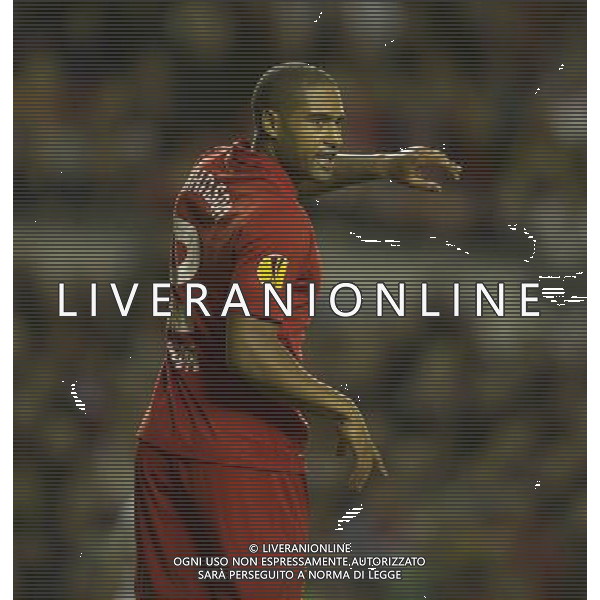 Liverpool\'s Glen Johnson Football - UEFA Europa League Group A - Liverpool v Udinese - Thursday 4th October 2012 - Anfield - Liverpool - å© CameraSport - 43 Linden Ave. Countesthorpe. Leicester. England. LE8 5PG - Tel: +44 (0) 116 277 4147 - admin@camerasport.com - www.camerasport.co /AGENZIA ALDO LIVERANI SAS - ITALY ONLY - EDITORIAL USE ONLY