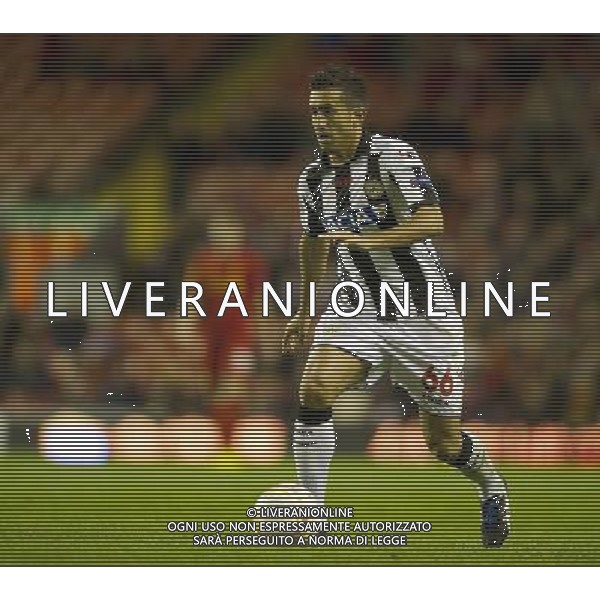 Udinese\'s Giampiero Pinzi Football - UEFA Europa League Group A - Liverpool v Udinese - Thursday 4th October 2012 - Anfield - Liverpool - å© CameraSport - 43 Linden Ave. Countesthorpe. Leicester. England. LE8 5PG - Tel: +44 (0) 116 277 4147 - admin@camerasport.com - www.camerasport.co /AGENZIA ALDO LIVERANI SAS - ITALY ONLY - EDITORIAL USE ONLY