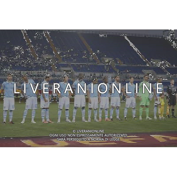 Roma - 04/10/2012 - Stadio Olimpico - Uefa Europa League 2012/2013 - Girone J - Lazio vs Maribor - nella foto: La formazione della Lazio Â© Fabrizio Corradetti - Ag. Aldo Liverani sas