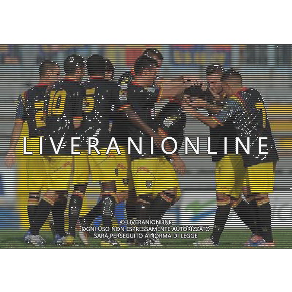 Campionato di Calcio Lega Pro Prima Divisione Girone A 2012/2013 5Â°Giornata Como - 07.10.2012 Como-Lecce Nella Foto:Esultanza Lecce /Ph.Vitez-Ag. Aldo Liverani