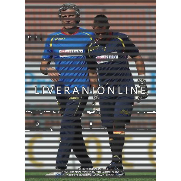 Campionato di Calcio Lega Pro Prima Divisione Girone A 2012/2013 5Â°Giornata Como - 07.10.2012 Como-Lecce Nella Foto:Lorieri Benassi Massimiliano /Ph.Vitez-Ag. Aldo Liverani