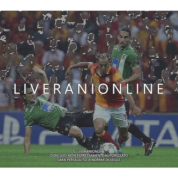 GALATASARAY-BRAGA CHAMPIONS LEAGUE 03/10/2012 NELLA FOTO UMUT BULUT AG ALDO LIVERANI S A S ONLY ITALY