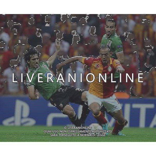 GALATASARAY-BRAGA CHAMPIONS LEAGUE 03/10/2012 NELLA FOTO UMUT BULUT AG ALDO LIVERANI S A S ONLY ITALY