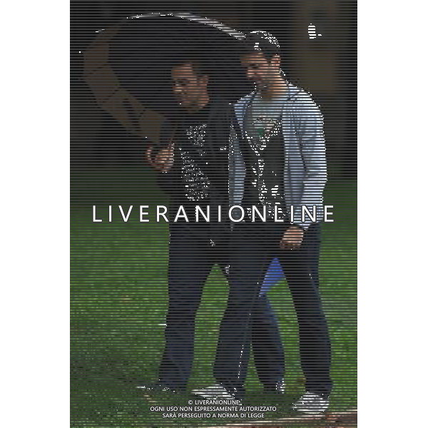 Raduno Nazionale Italiana Firenze - 09.10.2012 Allenamento Nella Foto:cannavaro fabio stramaccioni andrea al corso allenatori /Ph.Vitez-Ag. Aldo Liverani