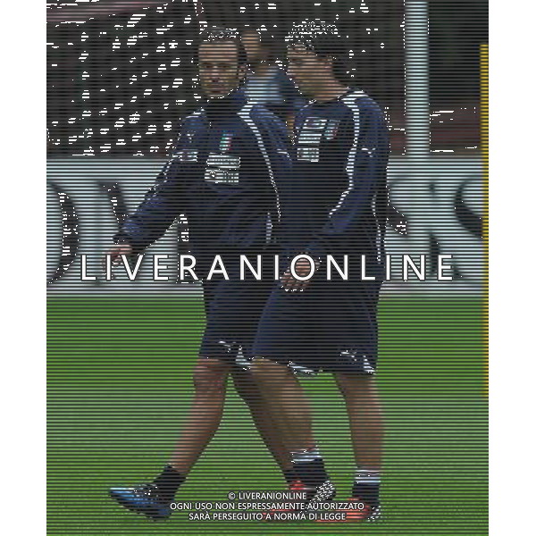 Raduno Nazionale Italiana Firenze - 09.10.2012 Allenamento Nella Foto:gilardino alberto -montolivo riccardo /Ph.Vitez-Ag. Aldo Liverani