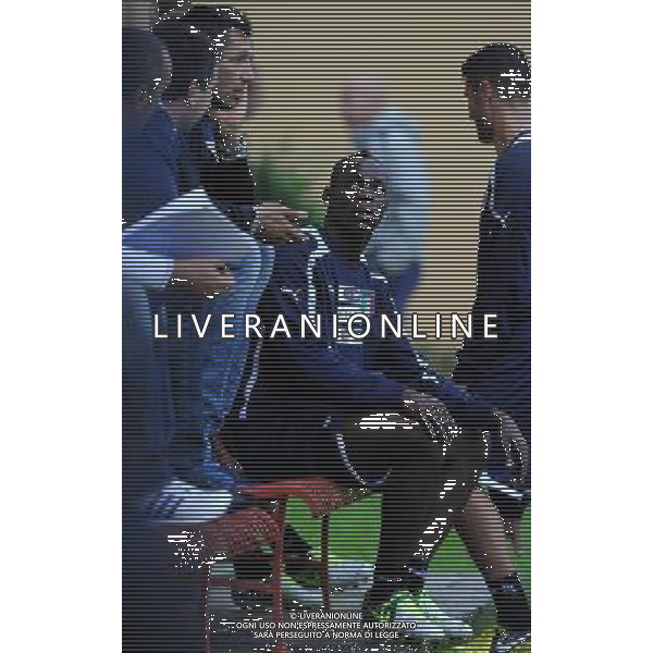 Raduno Nazionale Italiana Firenze - 09.10.2012 Allenamento Nella Foto:balotelli mario materazzi marco /Ph.Vitez-Ag. Aldo Liverani