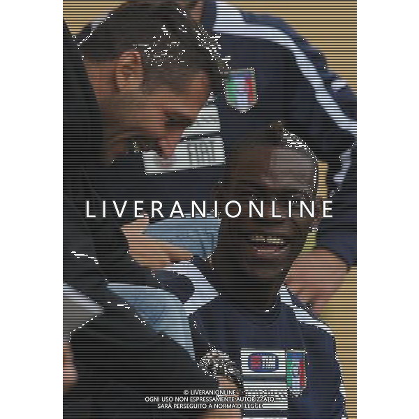 Raduno Nazionale Italiana Firenze - 09.10.2012 Allenamento Nella Foto:balotelli mario materazzi marco /Ph.Vitez-Ag. Aldo Liverani