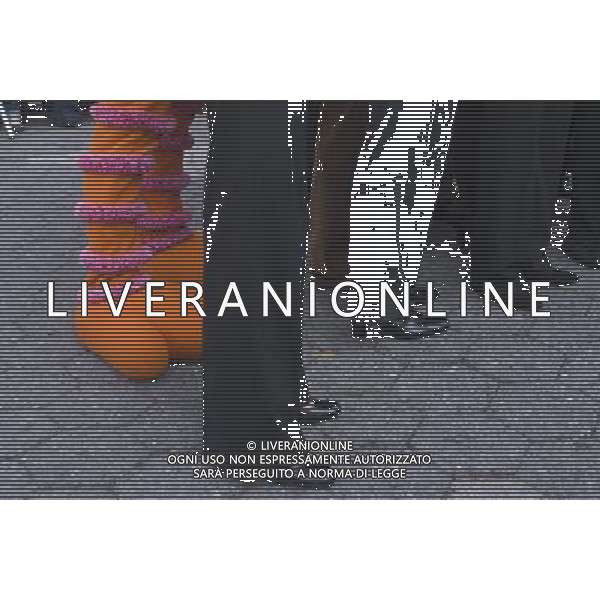 Big Bird stands with other dignitaries as Sesame Street celebrates it\'s 40th anniversary with the unveiling of a temporary street sign on Broadway in New York on Monday, November 9, 2009. Puppeteers, characters from the show, executives and other workers all gathered to celebrate the permanence of the educational television program and it\'s multitude of co-branded ancillary products. Sesame Street launched on November 10, 1969 and is now seen in over 140 countries. ( Richard B. Levine) ©photoshot/AGENZIA ALDO LIVERANI SAS - ITALY ONLY - EDITORIAL USE ONLY