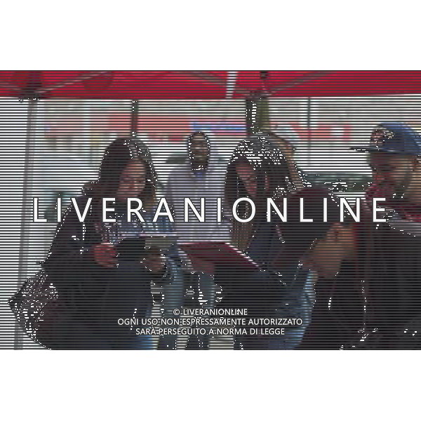 VotoLatino organizes a voter registration block fair on Dyckman Street in the Inwood neighborhood of New York on Sunday, October 7, 2012, 2012. The voting block of Hispanics has become increasingly important in both local and national elections.(å Richard B. Levine) ©photoshot/AGENZIA ALDO LIVERANI SAS - ITALY ONLY - EDITORIAL USE ONLY