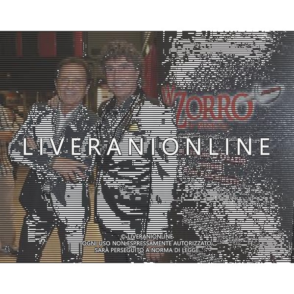 Roma - 09/10/2012 - Teatro Sistina - Prima nazionale del musical \' W Zorro \' di Stefano D\'Orazio e musiche di Roby Facchinetti - nella foto: Roby Facchinetti e Stefano D\'Orazio å© Fabrizio Corradetti - Ag. Aldo Liverani sas