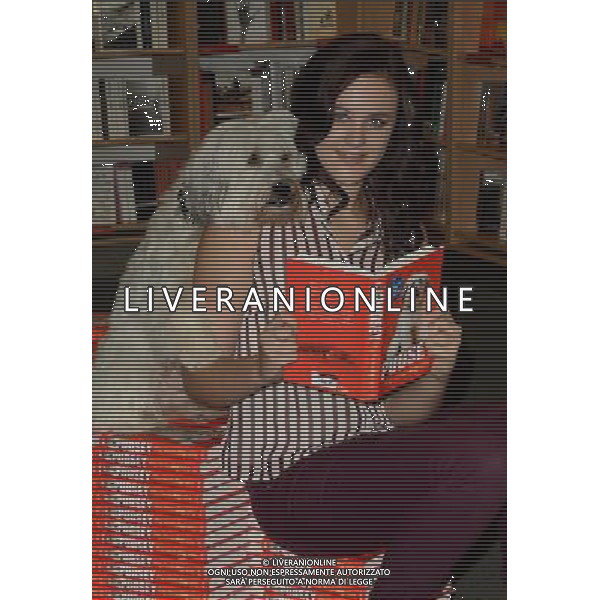 Ashleigh and Pudsey launch \'Pudsey My Autobidography\' at Foyles Bookshop, Charing Cross Road, London, on October 10th 2012 AG ALDO LIVERANI S A S ONLY ITALY