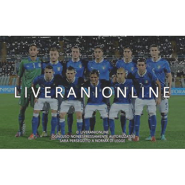 Qualificazioni ai Campionati Europei Under 21 Play-off Andata Pescara - 12.10.2012 Italia-Svezia Nella Foto:italia squadra formazione /Ph.Vitez-Ag. Aldo Liverani