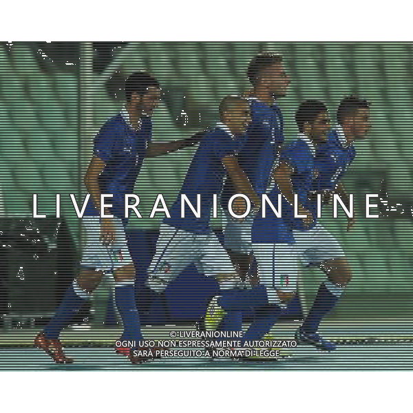 Qualificazioni ai Campionati Europei Under 21 Play-off Andata Pescara - 12.10.2012 Italia-Svezia Nella Foto:immobile esulta /Ph.Vitez-Ag. Aldo Liverani