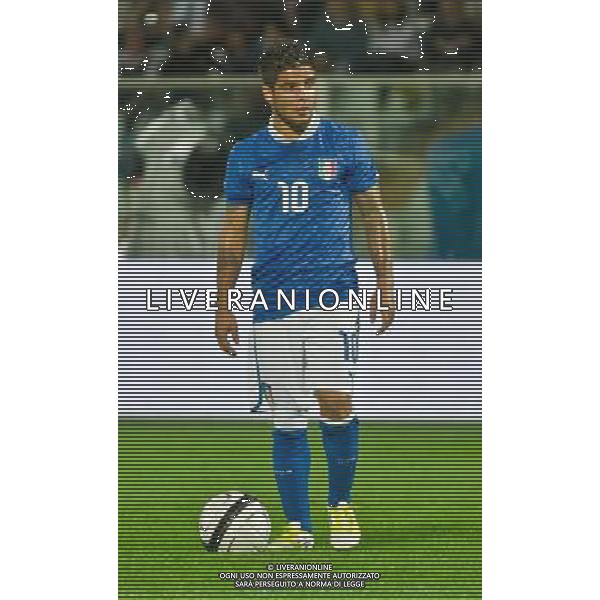 PESCARA 12/10/2012 - QUALIFICAZIONE EUROPEI UNDER 21 - GARA DI ANDATA PLAY OFF. INCONTRO ITALIA - SVEZIA - NELLA FOTO IL GOAL DI CIRO IMMOBILE DELL\'ITALIA FOTO DI LORETO/LIVERANI AG ALDO LIVERANI S A S