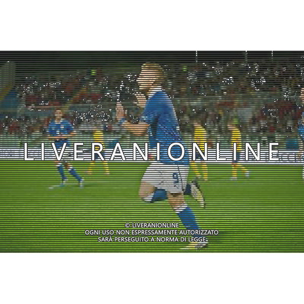 PESCARA 12/10/2012 - QUALIFICAZIONE EUROPEI UNDER 21 - GARA DI ANDATA PLAY OFF. INCONTRO ITALIA - SVEZIA - NELLA FOTO IL GOAL DI CIRO IMMOBILE DELL\'ITALIA FOTO DI LORETO/LIVERANI AG ALDO LIVERANI S A S