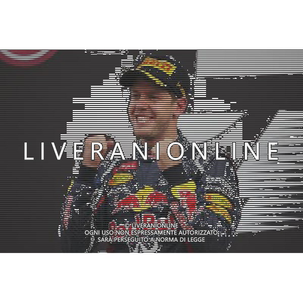 Sebastian Vettel (GER), Red Bull Racing 14.10.2012. Formula 1 World Championship, Rd 16, Korean Grand Prix, Yeongam, Korea, Race Day - www.xpbimages.com, EMail: requests@xpbimages.com - copy of publication required for printed pictures. Every used picture is fee-liable. © Copyright: Charniaux / XPB Images AG ALD LIVERANI S A S ONLY ITALY