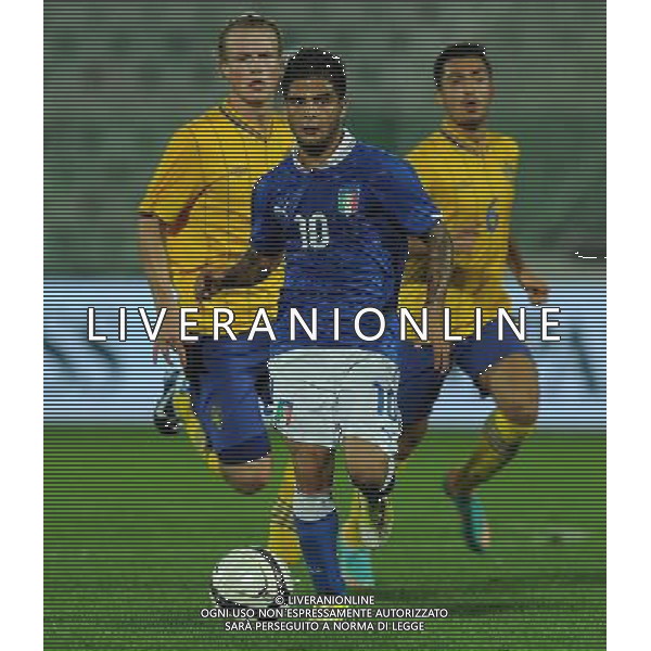 Qualificazioni ai Campionati Europei Under 21 Play-off Andata Pescara - 12.10.2012 Italia-Svezia Nella Foto:Insigne /Ph.Vitez-Ag. Aldo Liverani