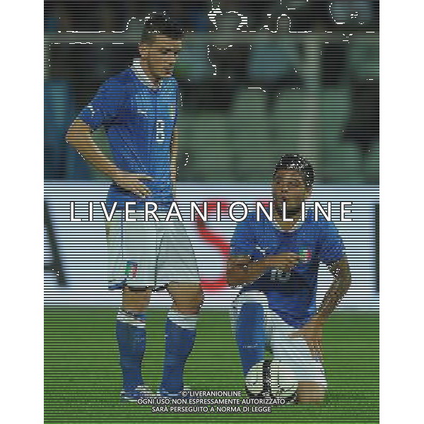 Qualificazioni ai Campionati Europei Under 21 Play-off Andata Pescara - 12.10.2012 Italia-Svezia Nella Foto:Insigne-Florenzi /Ph.Vitez-Ag. Aldo Liverani