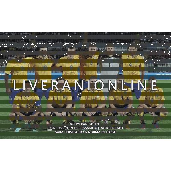 Qualificazioni ai Campionati Europei Under 21 Play-off Andata Pescara - 12.10.2012 Italia-Svezia Nella Foto:Svezia Squadra Formazione /Ph.Vitez-Ag. Aldo Liverani