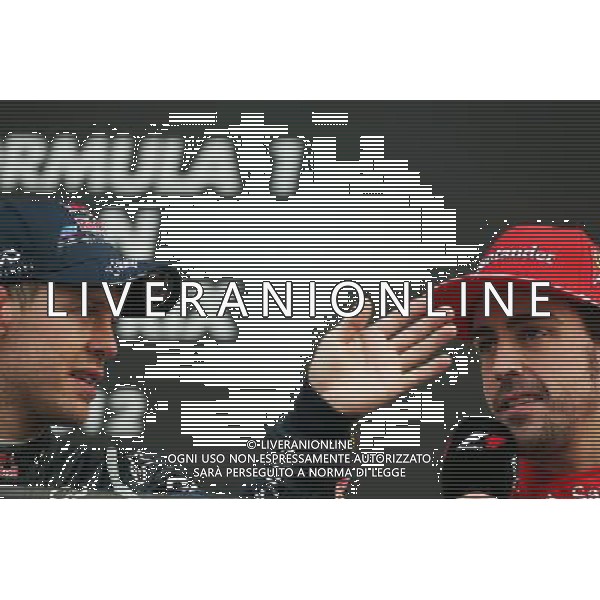 (L to R): Race winner Sebastian Vettel (GER) Red Bull Racing with Fernando Alonso (ESP) Ferrari on the podium. 14.10.2012. Formula 1 World Championship, Rd 16, Korean Grand Prix, Yeongam, South Korea, Race Day. - www.xpbimages.com, EMail: requests@xpbimages.com - copy of publication required for printed pictures. Every used picture is fee-liable. © Copyright: Photo4 / XPB Images AG ALDO LIVERANI S A S ONLY ITALY