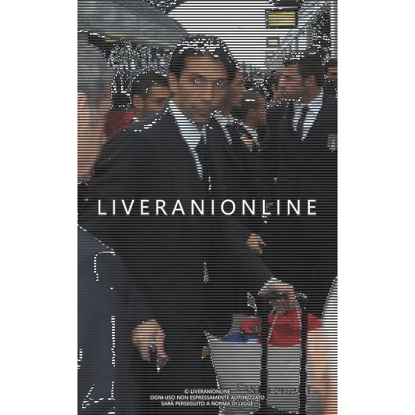 MILANO STAZIONE CENTRALE 15/10/2012 ARRIVO NAZIONALE ITALIANA DI CALCIO PER L\'INCONTRO CON LA DANIMARCA QUALIF BRASILE 2014 NELLA FOTO GIANLUIGI BUFFON FOTO MARIO ROMANO-AG ALDO LIVERANI S A S