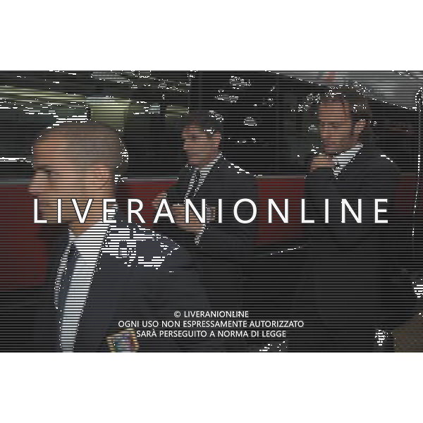 MILANO STAZIONE CENTRALE 15/10/2012 ARRIVO NAZIONALE ITALIANA DI CALCIO PER L\'INCONTRO CON LA DANIMARCA QUALIF BRASILE 2014 NELLA FOTO SEBASTIAN GIOVINCO-ALBERTO GILARDINO FOTO MARIO ROMANO-AG ALDO LIVERANI S A S