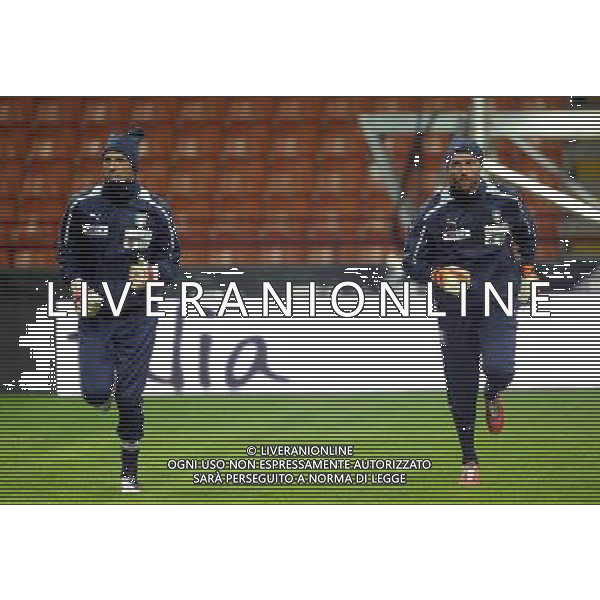 MILANO 15/10/2012 STADIO MEAZZA ALLENAMENTO DELLA NAZIONALE ITALIANA DI CALCIO NELLA FOTO BUFFON-DE SANCTIS FOTO ROMANO/AG ALDO LIVERANI