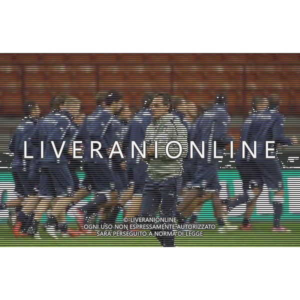 MILANO 15/10/2012 STADIO MEAZZA ALLENAMENTO DELLA NAZIONALE ITALIANA DI CALCIO NELLA FOTO PRANDELLI FOTO ROMANO/AG ALDO LIVERANI