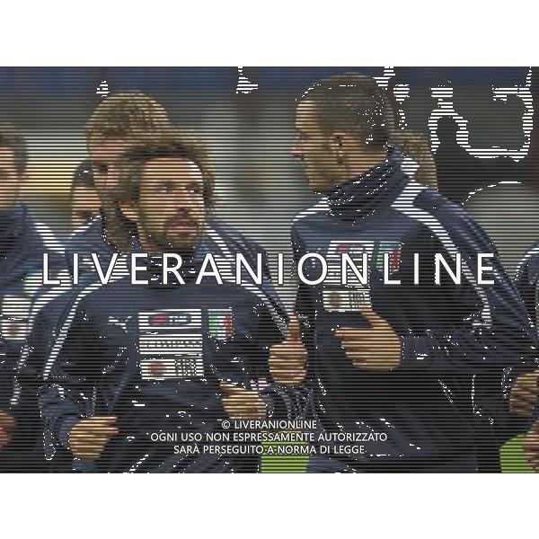 MILANO 15/10/2012 STADIO MEAZZA ALLENAMENTO DELLA NAZIONALE ITALIANA DI CALCIO NELLA FOTO PIRLO FOTO ROMANO/AG ALDO LIVERANI