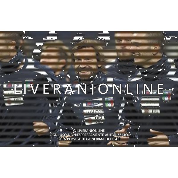 MILANO 15/10/2012 STADIO MEAZZA ALLENAMENTO DELLA NAZIONALE ITALIANA DI CALCIO NELLA FOTO PIRLO FOTO ROMANO/AG ALDO LIVERANI